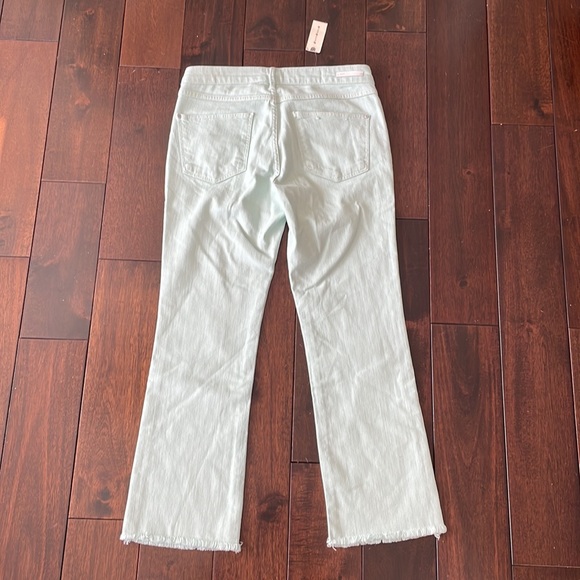 Anthropologie Pilcro High-Rise Cropped Jeans Mint Green Size 27 - Picture 5 of 8